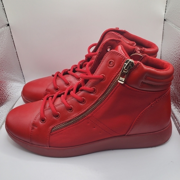 Call It Spring Shoes - Womens Call it Spring red high top Sneakers size 7